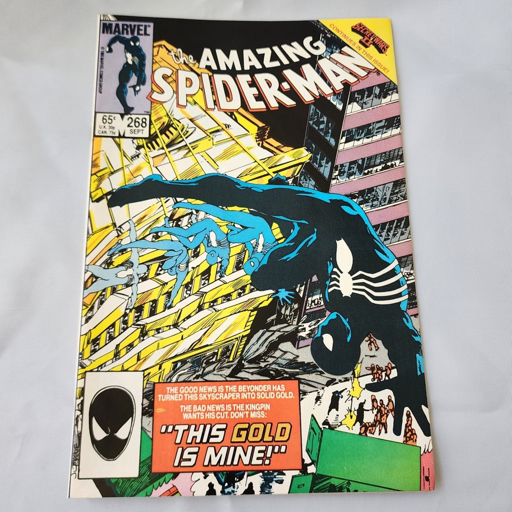 Marvel Amazing Spider-Man #268 Sept 1985 Black Suit Kingpin Comic‎ Book FN Clean